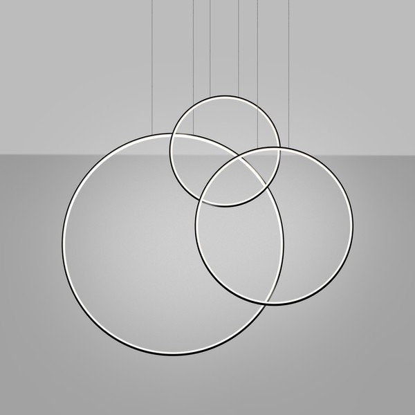 Lustră neagră LED din aluminiu RIO – Thoro-image-1