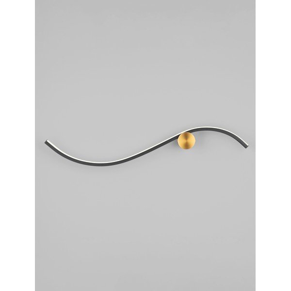 Aplică de perete negru-mat LED din aluminiu Kima – Nova Luce-image-4