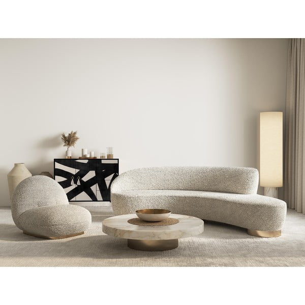 Comodă negru-bej joasă 113x84 cm Wilma – Really Nice Things-image-3