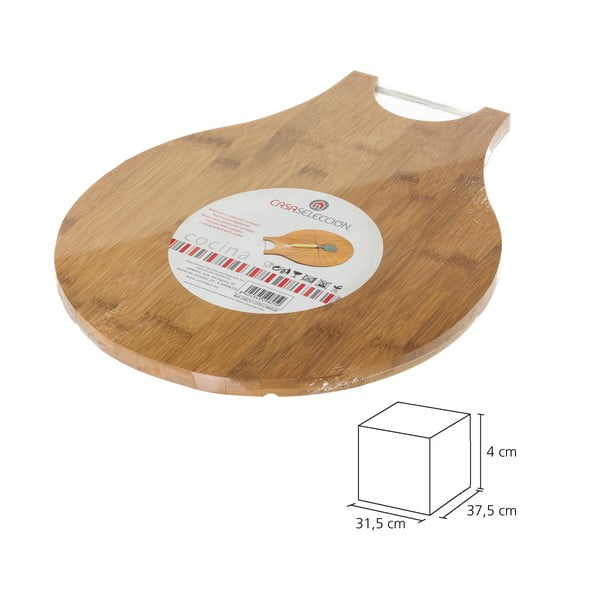 Set tocător din bambus și cuțit pentru pizza Casa Selección Cutter-image-4