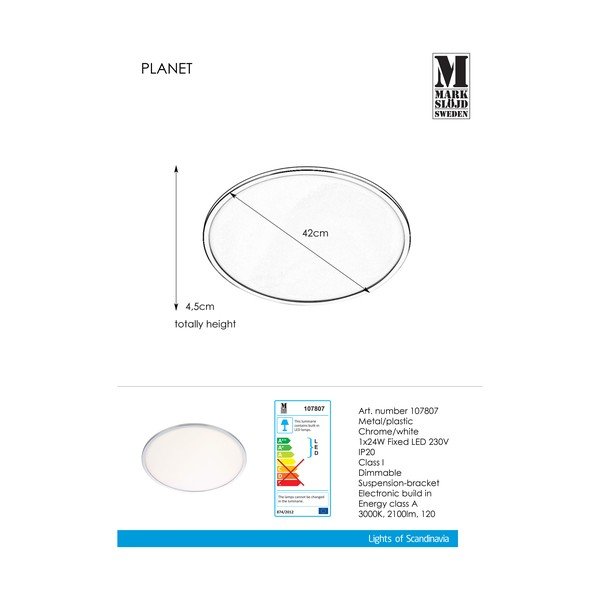 Plafonieră Markslöjd Planet Plafond, ⌀ 42 cm-image-2