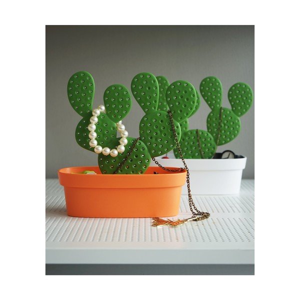 Suport pentru bijuterii Qualy&CO Caccessories, portocaliu-verde-image-1