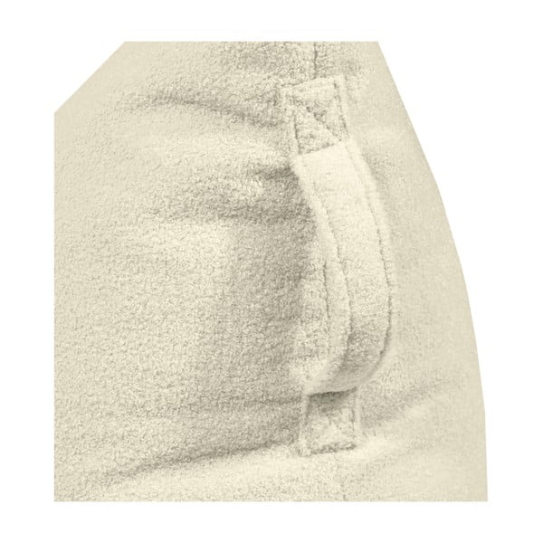 Fotoliu puf pentru copii crem cu tapițerie din țesătură bouclé Razzy – SLOWDOWN-image-4