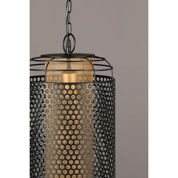 Lustră neagră cu abajur din metal ø 25.5 cm Archer - Dutchbone-image-4