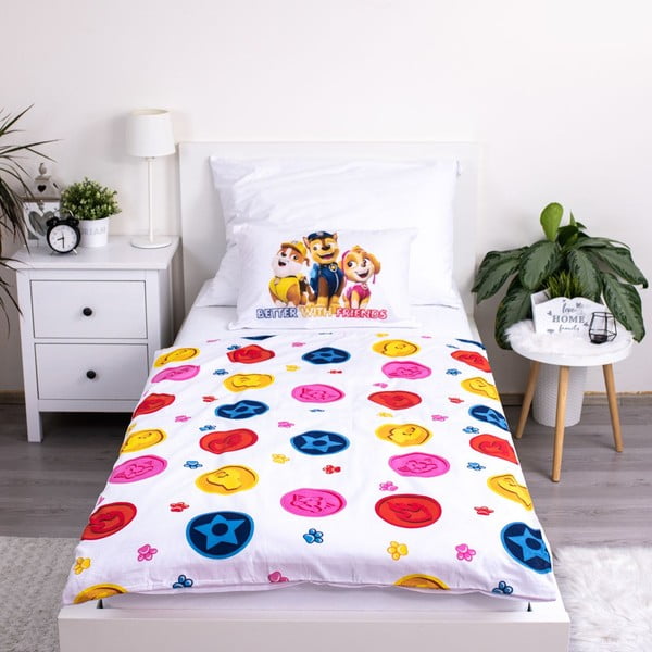 Lenjerie de pat pentru copii din bumbac pentru pătuț 100x135 cm Paw Patrol – Jerry Fabrics-image-2