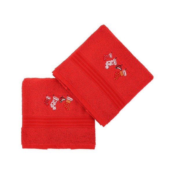 Set 2 prosoape Corap Red Socks, 50 x 90 cm-image-1