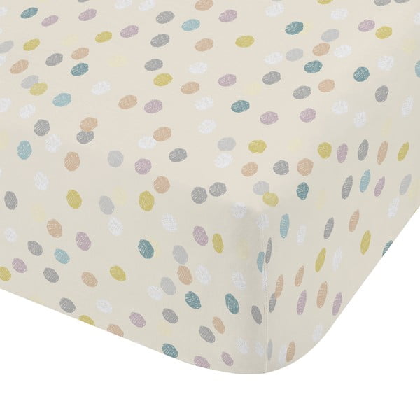 Cearceaf pentru copii din flanelă cu elastic 90x190 cm Balloons Spot – Bianca