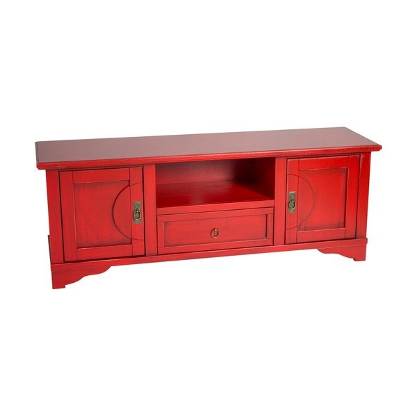 Comodă TV Evegreen House Credenza, roșu-image-4