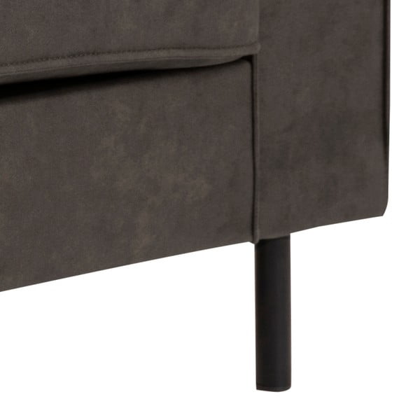 Canapea cu husă din imitație de piele Actona Jesolo, 193 cm, gri antracit-image-2