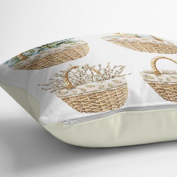 Față de pernă 43x43 cm cu model de Paști – Mila Home-image-1