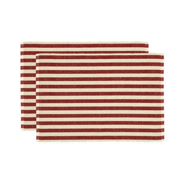 Suporturi pentru farfurii 2 buc. din amestec de iută 33x48 cm Statement Stripe – Södahl