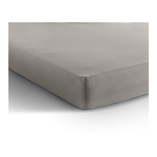 Cearșaf de pat din flanelă Zensation Soft, 160 x 200 cm, gri
