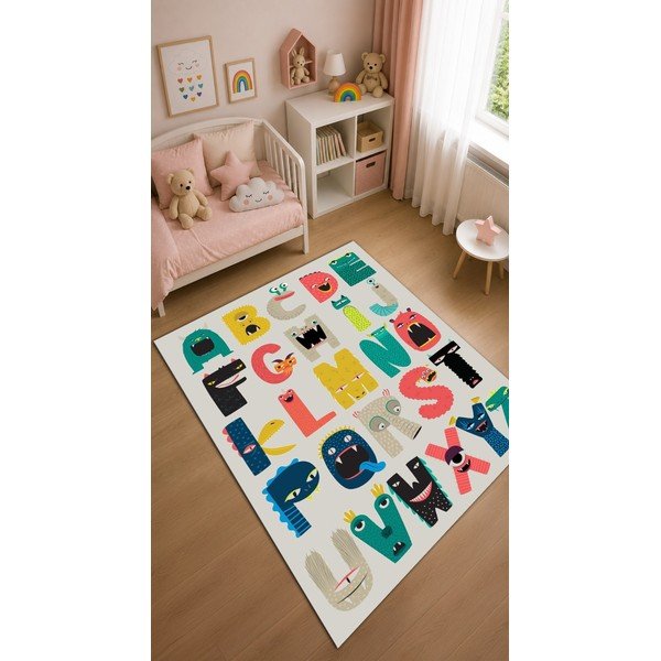 Covor pentru copii lavabil 140x190 cm Alphabet – Mila Home-image-1