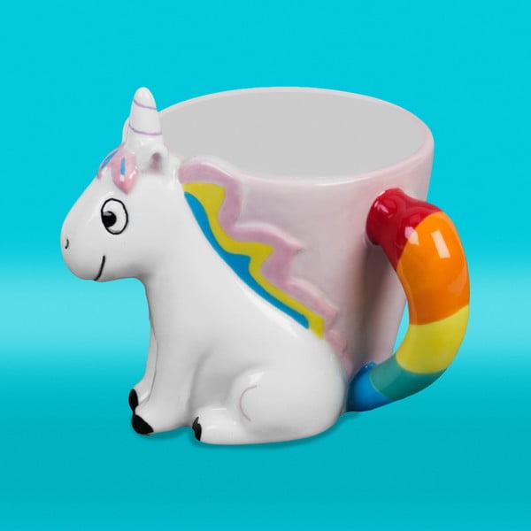 Cană din ceramică Happy News Unicorn, 400 ml