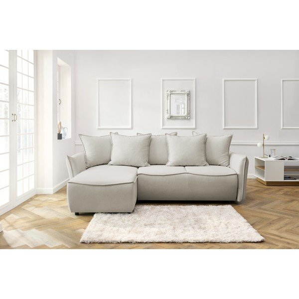 Colțar crem extensibil (colț  pe partea stângă ) Leon – Bobochic Paris-image-1