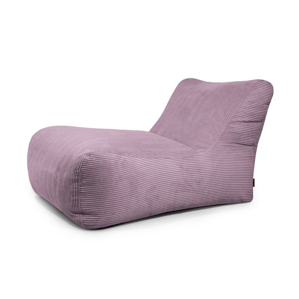 Fotoliu bean bag mov cu tapițerie din catifea reiată Lounge 100 – SLOWDOWN