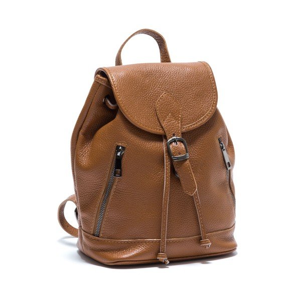 Geantă din piele Isabella Rhea no. 1200, maro cognac-image-2
