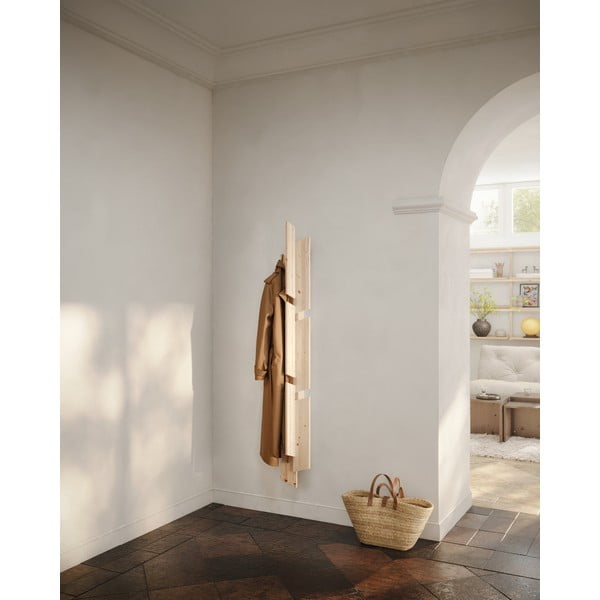 Cuier de perete în culoare naturală din lemn de pin 26 cm Keeper – Karup Design-image-3