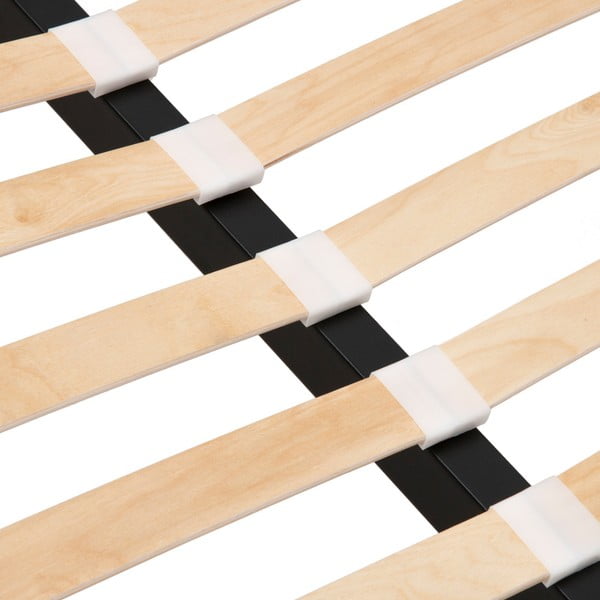 Pat din lemn de fag Vivonita Allon, 160 x 200 cm, gri-image-1