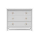 Comodă pentru copii albă joasă din lemn de pin 100x80 cm Max – Marckeric