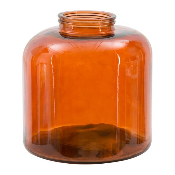 Vază din sticlă reciclată Mauro Ferretti Put, înălțime 36 cm, portocaliu