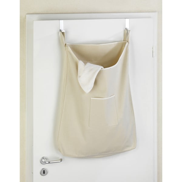 Coș de rufe suspendat Door Laundry, bej, 65 l-image-2