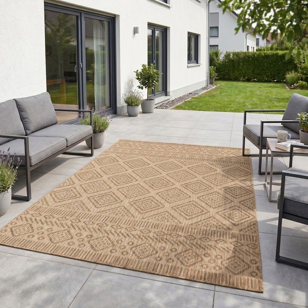 Covor pentru exterior și interior bej 160x230 cm Mira 1452 – Ayyildiz Carpets-image-1