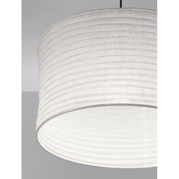 Lustră albă din in ø 50 cm Linnet – Nova Luce-image-4