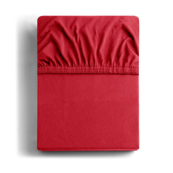 Cearșaf de pat DecoKing Amber Collection, 80-90 x 200 cm, roşu
