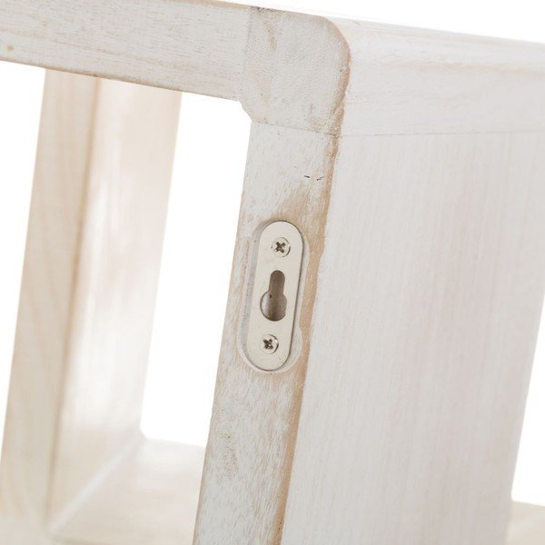 Rafturi albe 3 buc. din lemn   de paulownia – Casa Selección-image-1