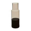 Vază din sticlă cu detalii negre Premier Housewares Cova, înălțime 30 cm