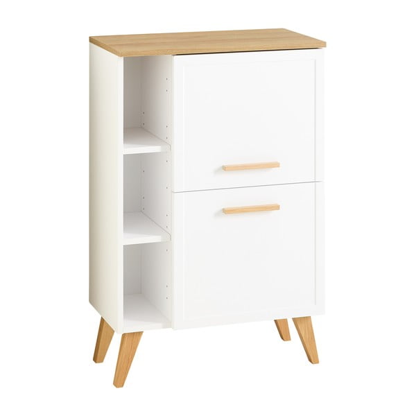 Dulap de baie alb jos/suspendat 77x60 cm Quickset 383 – Pelipal-image-2