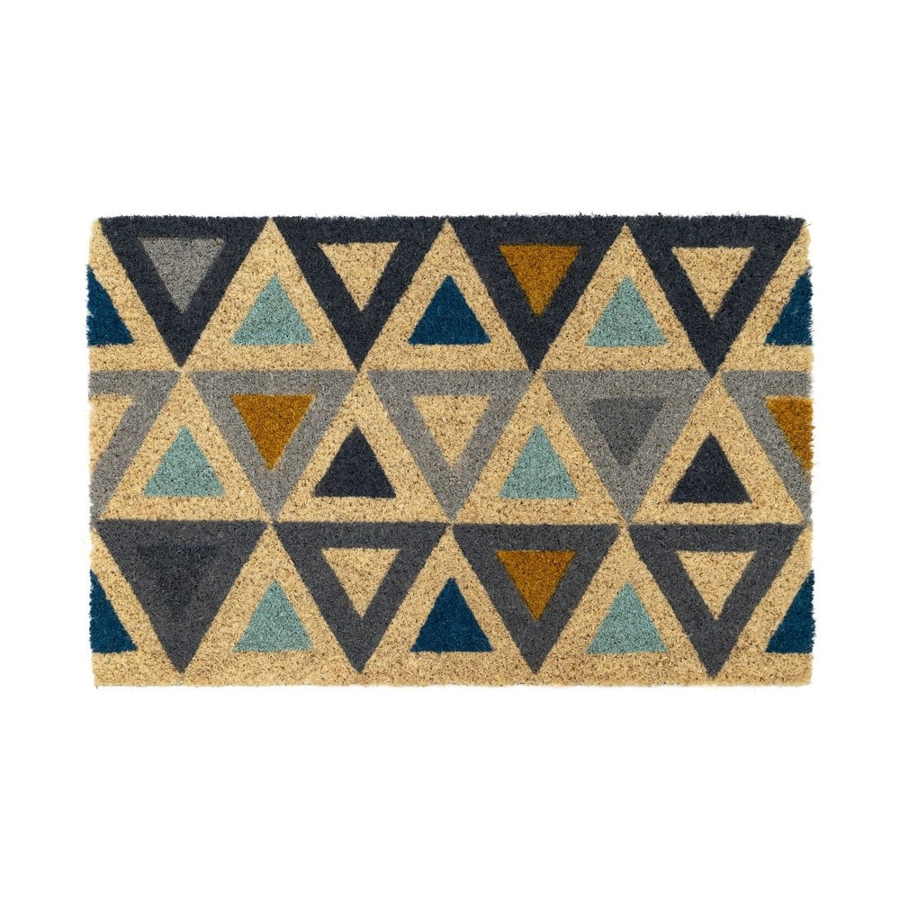 Covoraș de intrare din fibre de nucă de cocos 60x40 cm Zigzag – Casa Selección