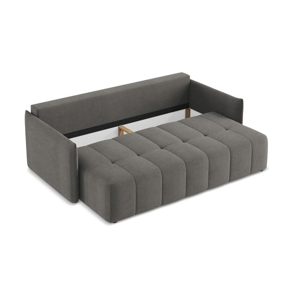 Canapea gri închis extensibilă/cu spațiu de depozitare 225 cm Moku – Makamii-image-4