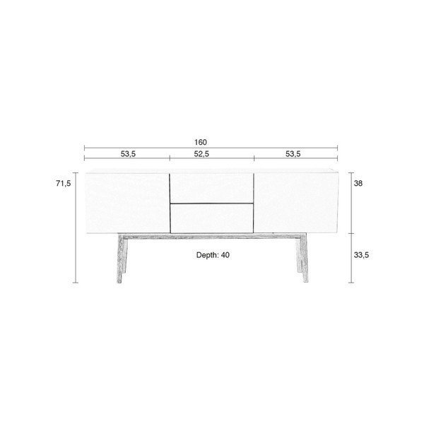 Comodă Zuiver High On Wood 2x2-image-1
