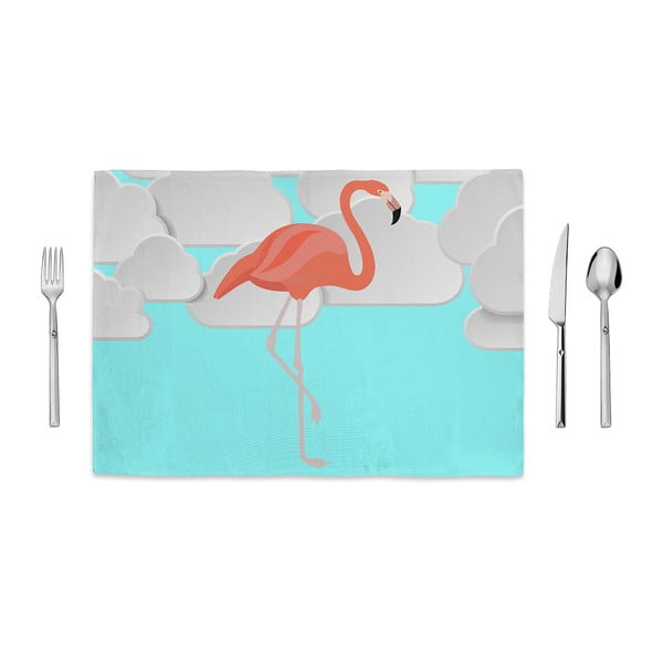 Suport farfurie Home de Bleu Flamingo Clouds, 35 x 49 cm
