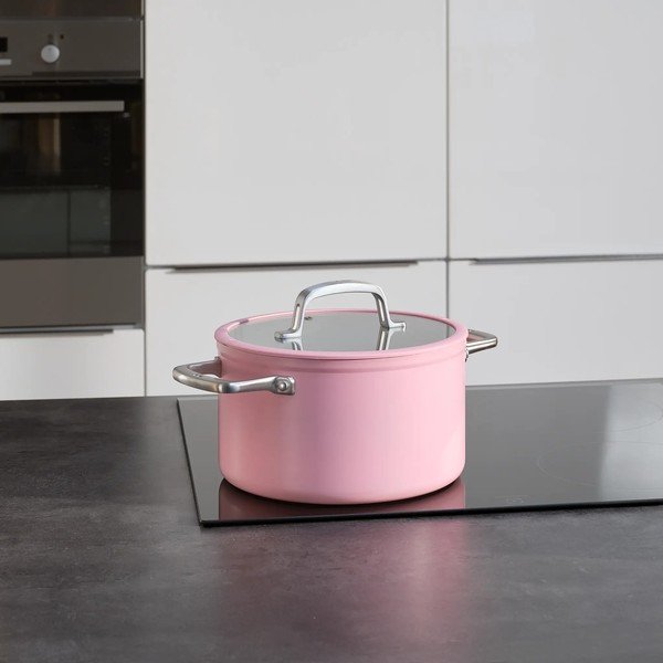 Oală cu capac/cu suprafață ceramică 5,5 l adecvată pentru plita cu inducție Meda 3.0 – FABINI-image-1