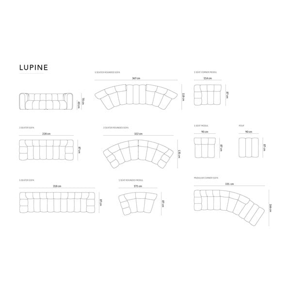 Taburet modular negru Lupine – Micadoni Home-image-4