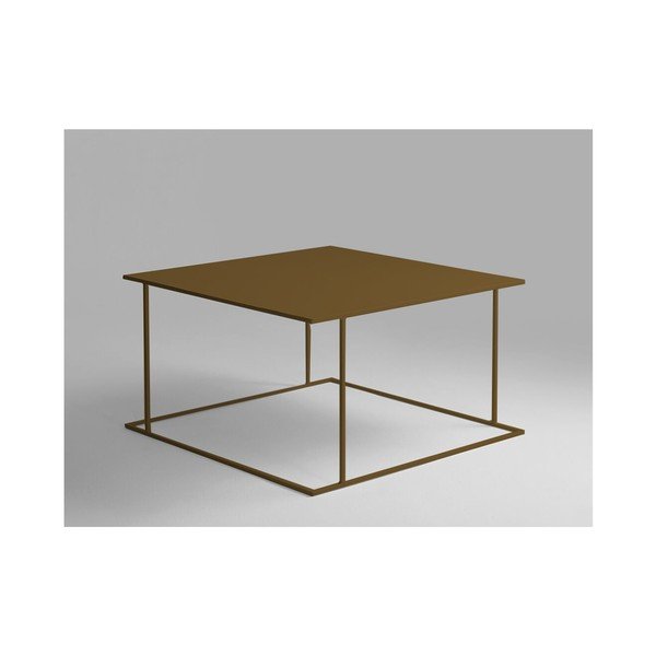 Masă de cafea Custom Form Walt, 80 x 80 cm, auriu-image-1