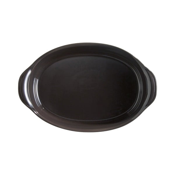 Vas oval de copt Emile Henry, 2,3 l, negru piper-image-1