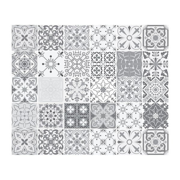 Set 30 autocolante de mobilier Ambiance Tiles Cineloto, 15 x 15 cm-image-2