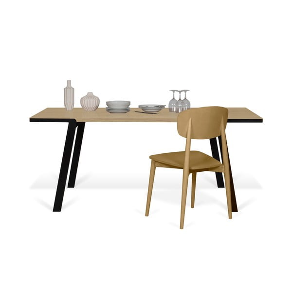 Masă de dining cu aspect de lemn de stejar 200x100 cm Drift - TemaHome-image-3