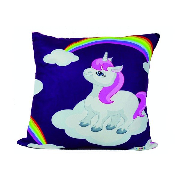 Set pătură și față de pernă  pentru copii roz/mov 85x125 cm – OYO kids-image-2