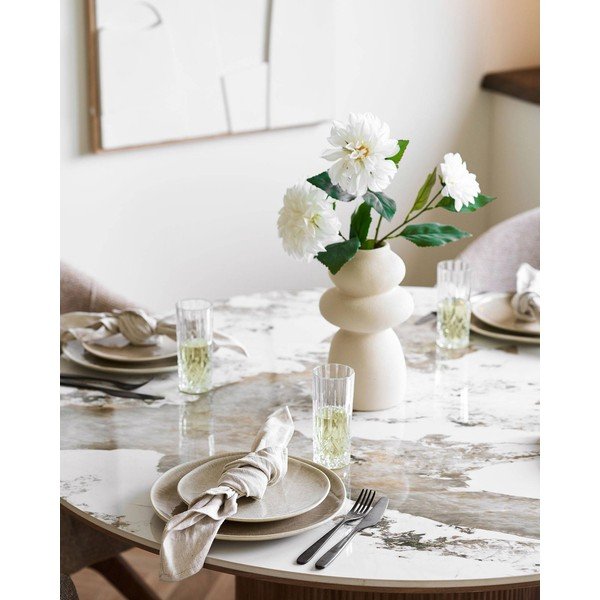 Farfurii bej 4 buc. din gresie ø 27 cm Viola – House Nordic-image-1