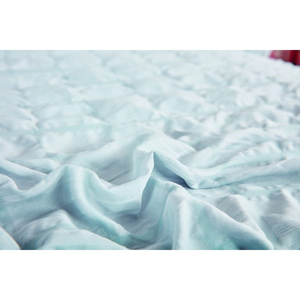 Lenjerie de pat gri deschis din țesătură crep pentru pat de o persoană 140x200 cm Naomi – My House-image-3