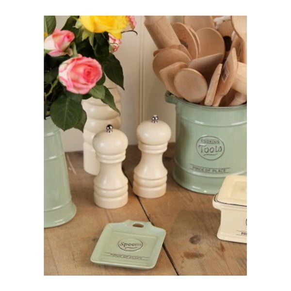 Râșniță pentru piper din lemn de cauciuc T&G Woodware Capstan Cream, înălțime 15 cm-image-1