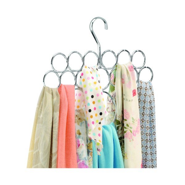 Cuier metalic pentru eșarfe și șaluri iDesign Axis, 25 x 28,5 cm-image-3