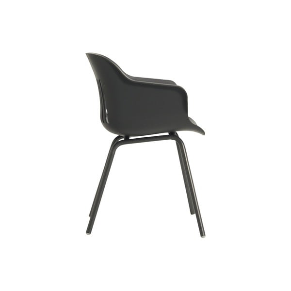 Scaune de grădină gri-închis 2 buc. din plastic Jill Rondo – Hartman-image-3