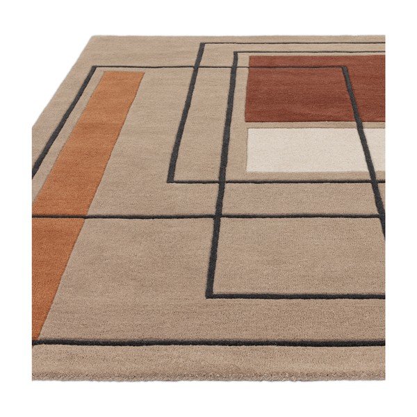 Covor cărămiziu-bej din lână 120x170 cm Reef – Asiatic Carpets-image-3