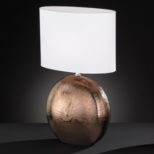 Veioză Fischer & Honsel Foro, înălțime 53 cm, alb-maro-image-2